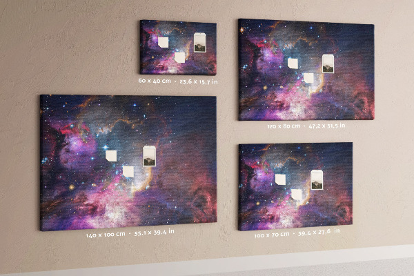 Panou din pluta Un peisaj spațial cu stele și nebuloase