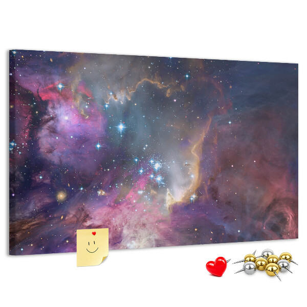 Panou din pluta Un peisaj spațial cu stele și nebuloase