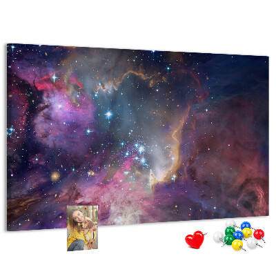 Panou din pluta Un peisaj spațial cu stele și nebuloase