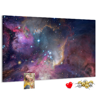 Panou din pluta Un peisaj spațial cu stele și nebuloase