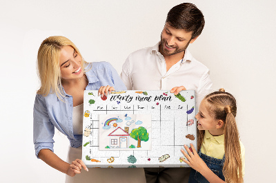 Panou din pluta Plan de masă pentru întreaga săptămână