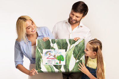 Panou din pluta Frunze tropicale în nuanțe de verde