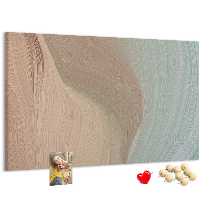 Panou de pluta Valuri delicate în nuanțe pastelate