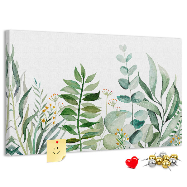 Panou din pluta Frunze tropicale în nuanțe delicate