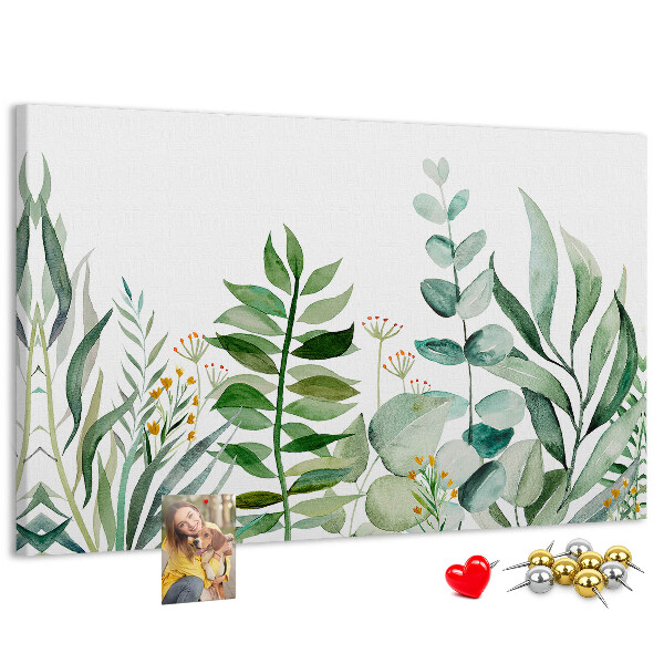 Panou din pluta Frunze tropicale în nuanțe delicate