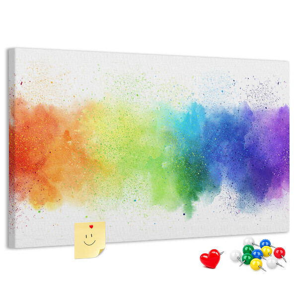Panou din pluta Sclipiri colorate într-un curcubeu de culori.