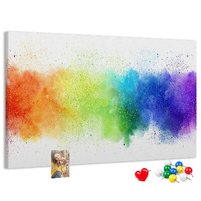 Panou din pluta Sclipiri colorate într-un curcubeu de culori.