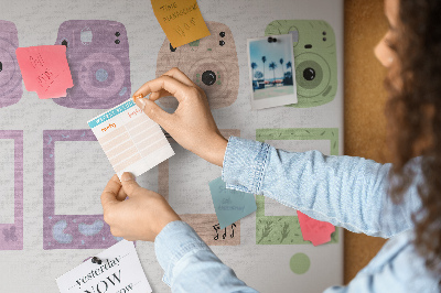 Panou din pluta Camere colorate în pasteluri