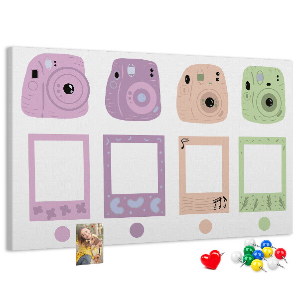 Panou din pluta Camere colorate în pasteluri