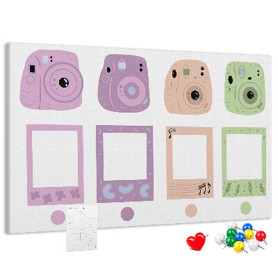 Panou din pluta Camere colorate în pasteluri