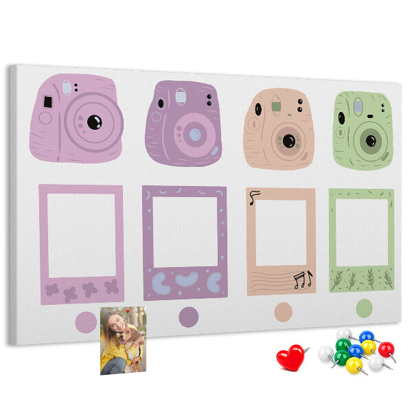 Panou din pluta Camere colorate în pasteluri