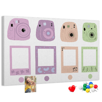 Panou din pluta Camere colorate în pasteluri