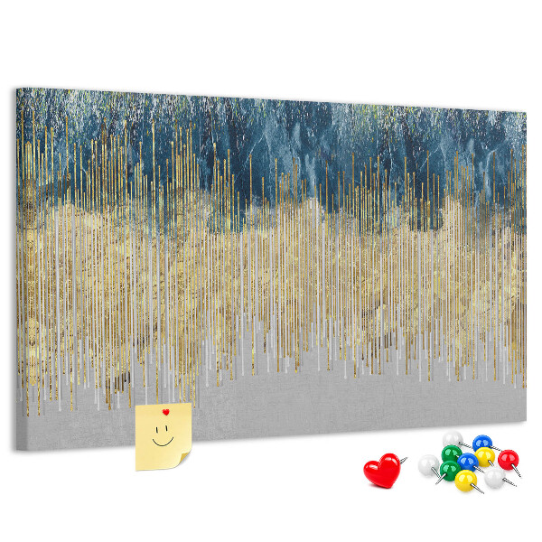 Panou din pluta Model abstract cu linii verticale aurii