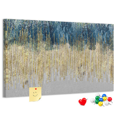 Panou din pluta Model abstract cu linii verticale aurii
