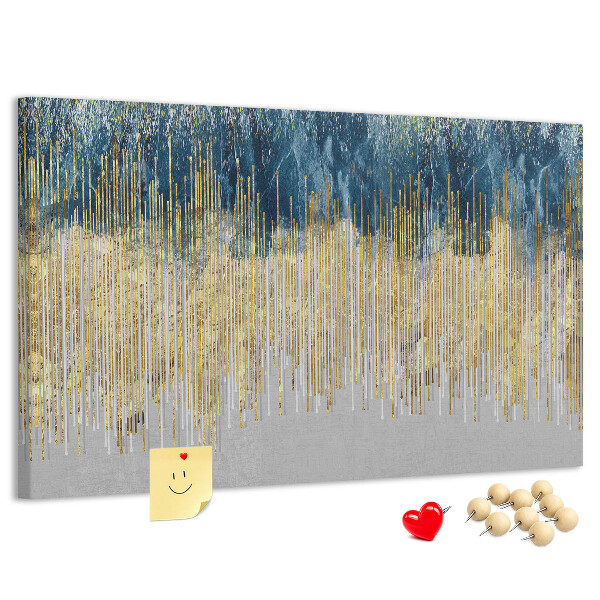 Panou din pluta Model abstract cu linii verticale aurii