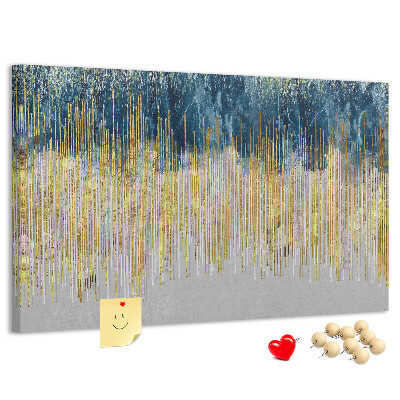 Panou din pluta Model abstract cu linii verticale aurii
