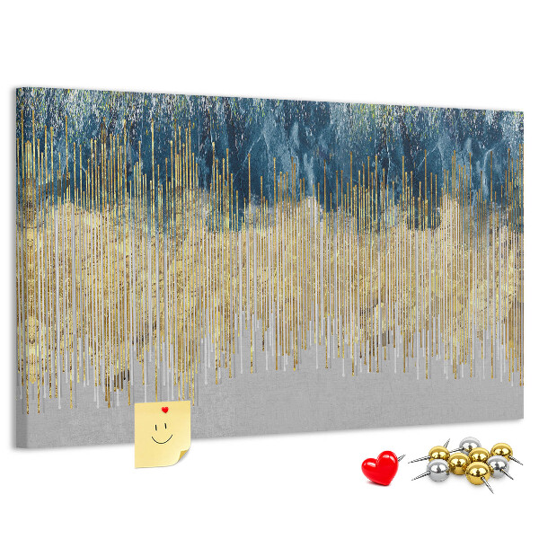 Panou din pluta Model abstract cu linii verticale aurii