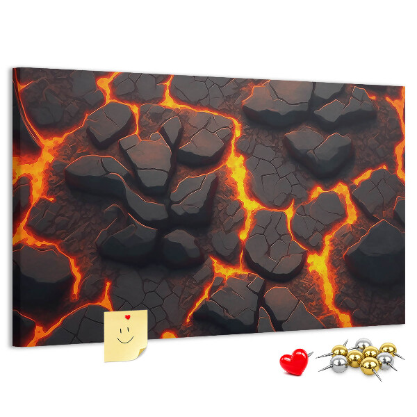 Panou de pluta Roci vulcanice cu lavă curgătoare