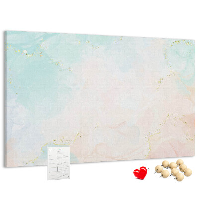 Panou din pluta Pete pastelate delicate cu accente aurii
