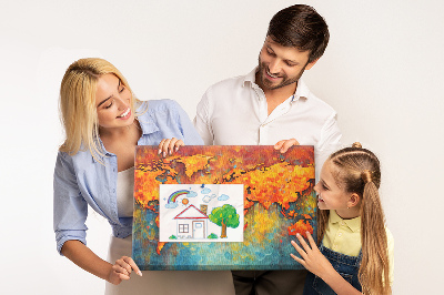 Panou de pluta O hartă colorată a lumii în culori intense