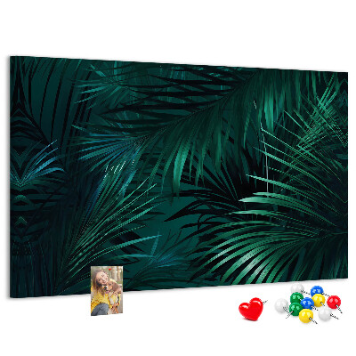 Panou din pluta Frunze tropicale în nuanțe de verde