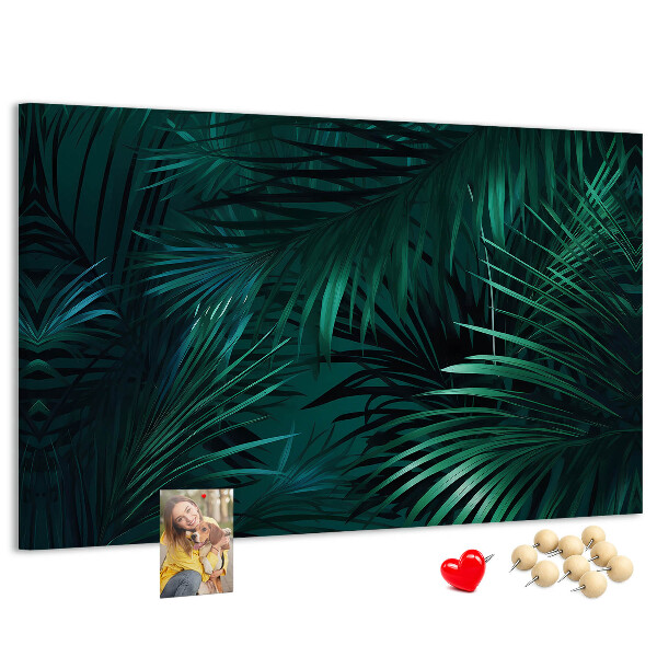 Panou din pluta Frunze tropicale în nuanțe de verde