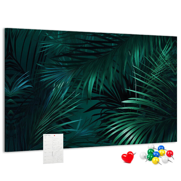 Panou din pluta Frunze tropicale în nuanțe de verde