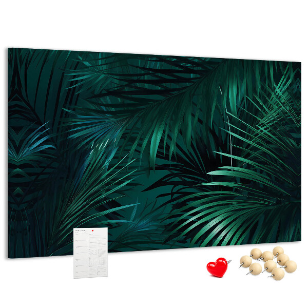 Panou din pluta Frunze tropicale în nuanțe de verde