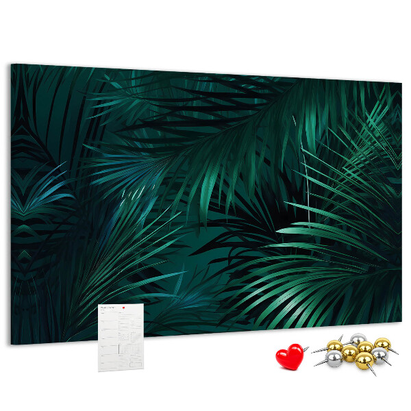 Panou din pluta Frunze tropicale în nuanțe de verde
