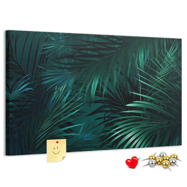Panou din pluta Frunze tropicale în nuanțe de verde