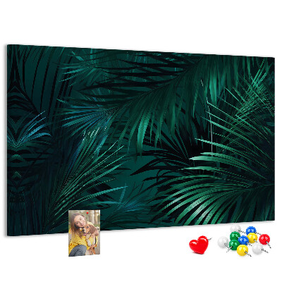 Panou din pluta Frunze tropicale în nuanțe de verde