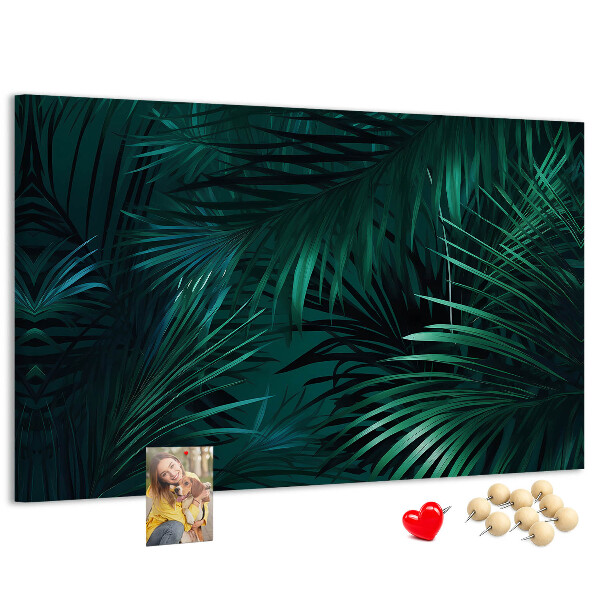Panou din pluta Frunze tropicale în nuanțe de verde