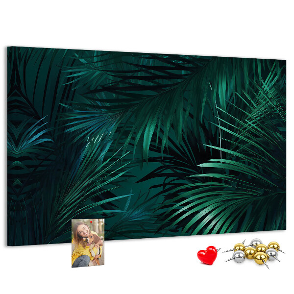Panou din pluta Frunze tropicale în nuanțe de verde