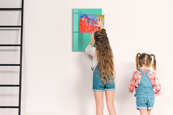 Tablă magnetică sticla Culoare turcoaz