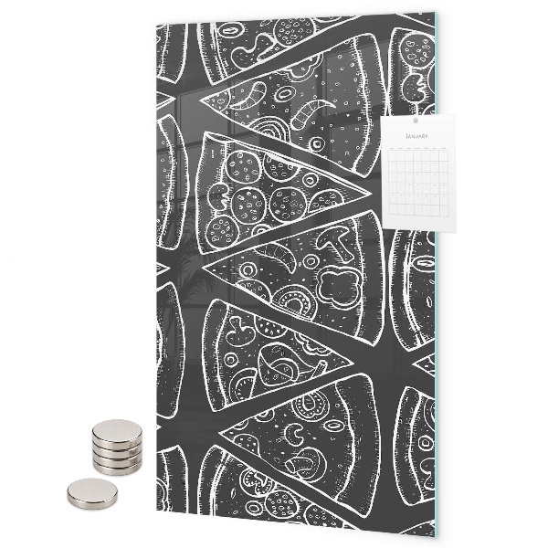 Tablă magnetică pentru magneti pizza italiană