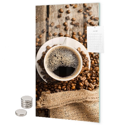 Tablă magnetică sticla boabe de cafea