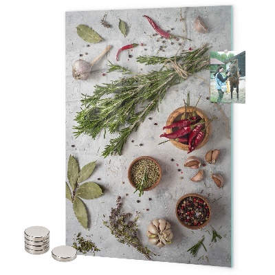 Tablă magnetică pentru magneti Ierburi aromatice