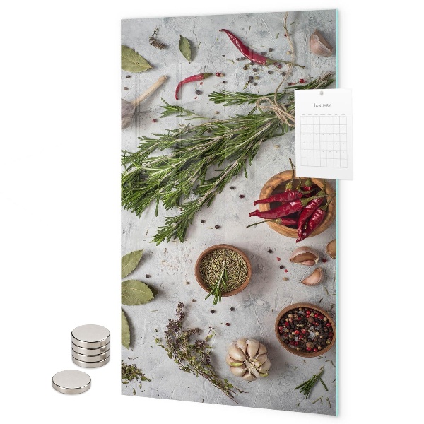 Tablă magnetică pentru magneti Ierburi aromatice