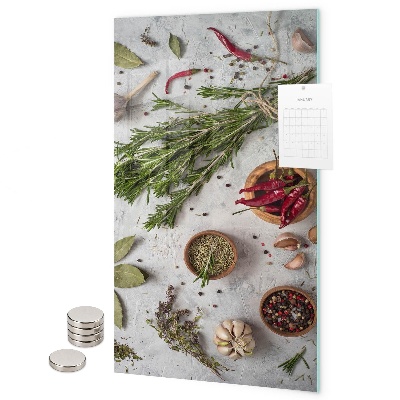 Tablă magnetică pentru magneti Ierburi aromatice
