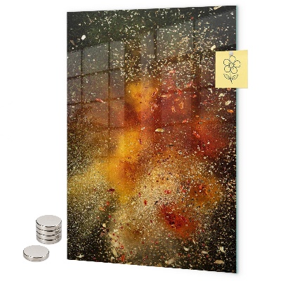 Tablă magnetică sticla O explozie de arome