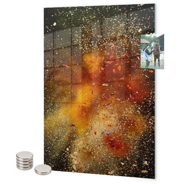 Tablă magnetică sticla O explozie de arome