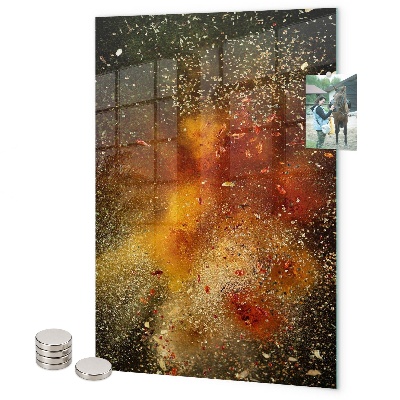 Tablă magnetică sticla O explozie de arome