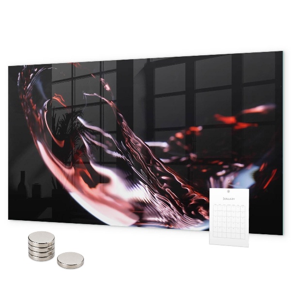 Tablă magnetică un pahar de vin