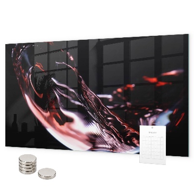 Tablă magnetică un pahar de vin