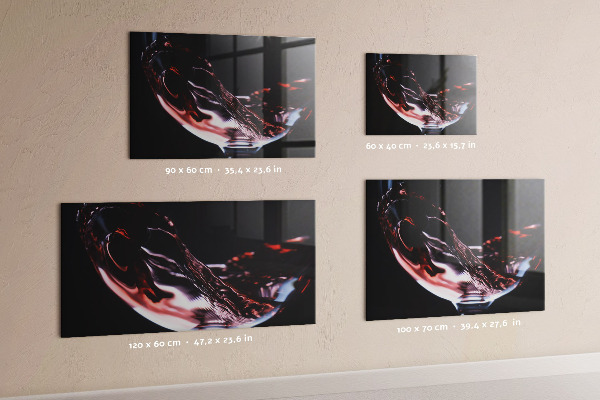 Tablă magnetică un pahar de vin