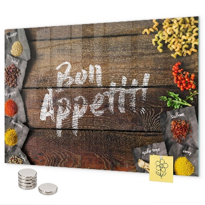 Tablă magnetică Inscripția „Poftă bună”
