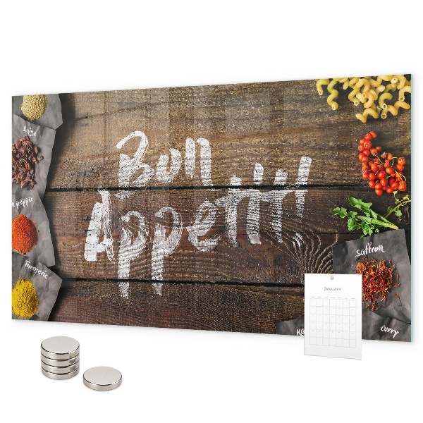 Tablă magnetică Inscripția „Poftă bună”