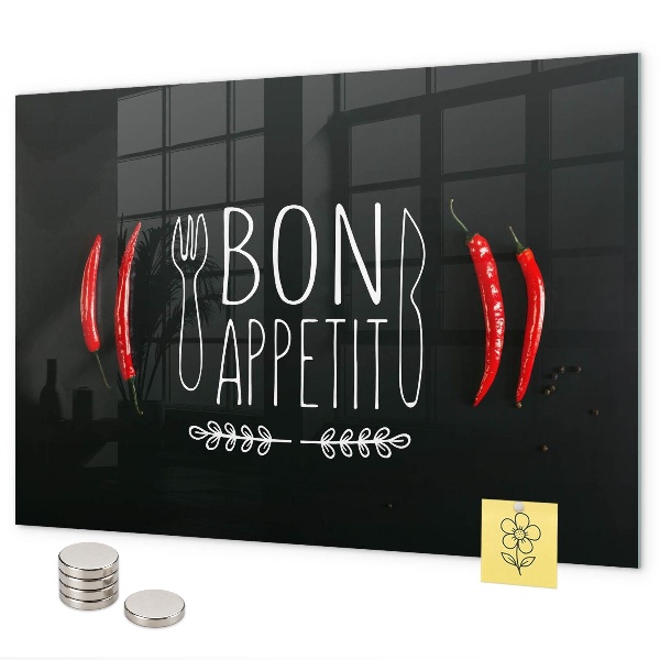 Tablă magnetică Inscripția Poftă bună