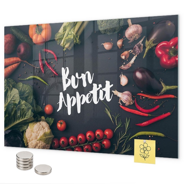 Tablă magnetică perete Inscripția Poftă bună