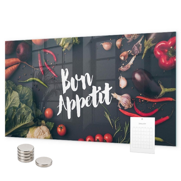 Tablă magnetică perete Inscripția Poftă bună